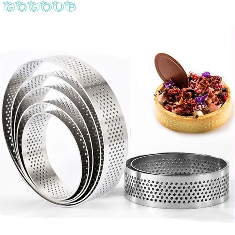 Khuôn Làm Bánh Tartlet Hình Tròn Thiết Kế Đục Lỗ Tiện Dụng