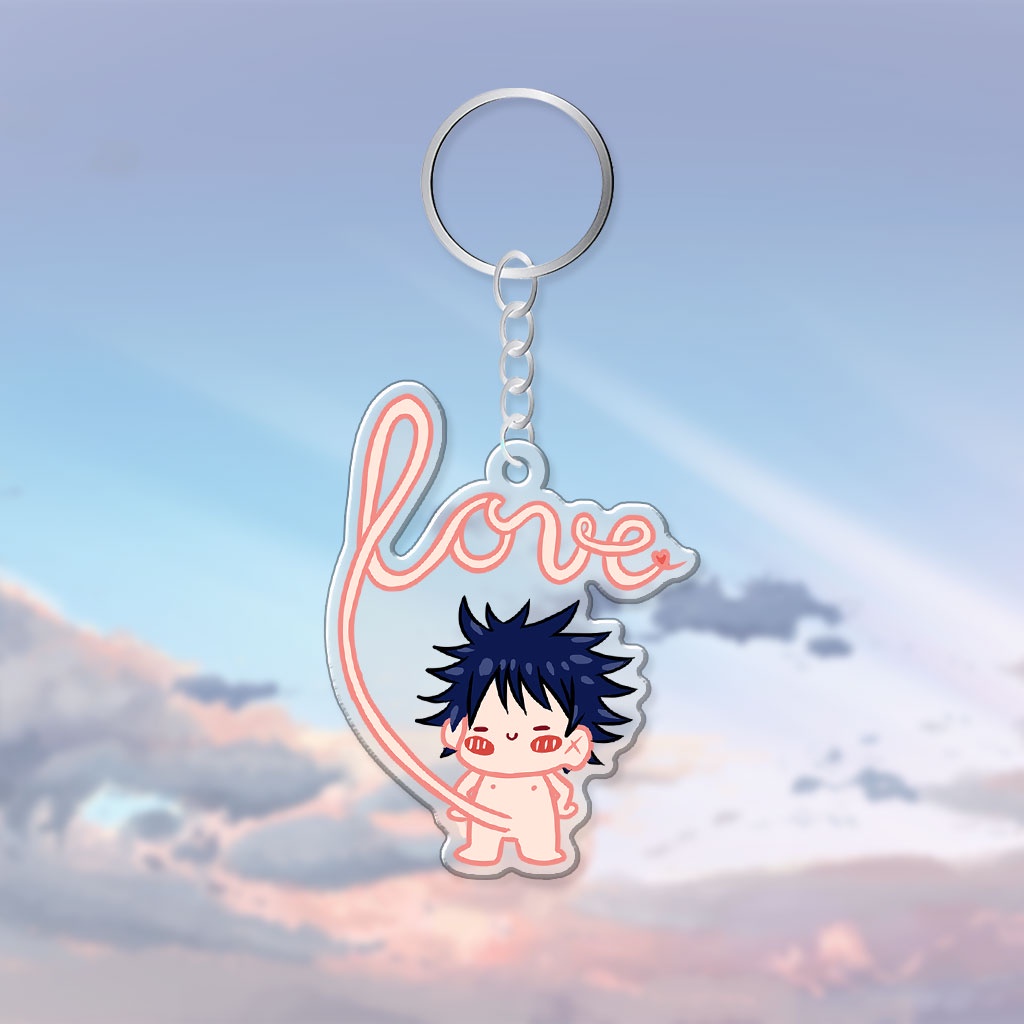 MMóc khoá ANIME DÂY RỐN Mica Acrylic Gund Anime in hình nhân vật cute trang trí túi xách balo làm quà tặng bạn b