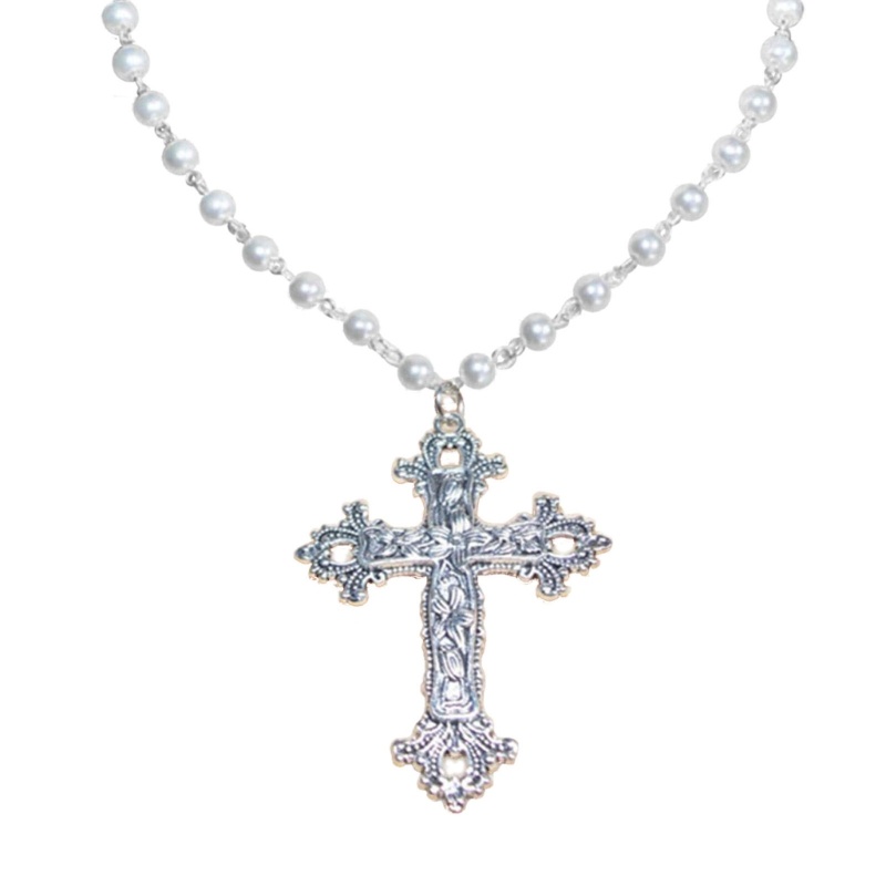 Vòng Cổ Choker Mặt Thánh Giá Phong Cách Gothic Thời Trang