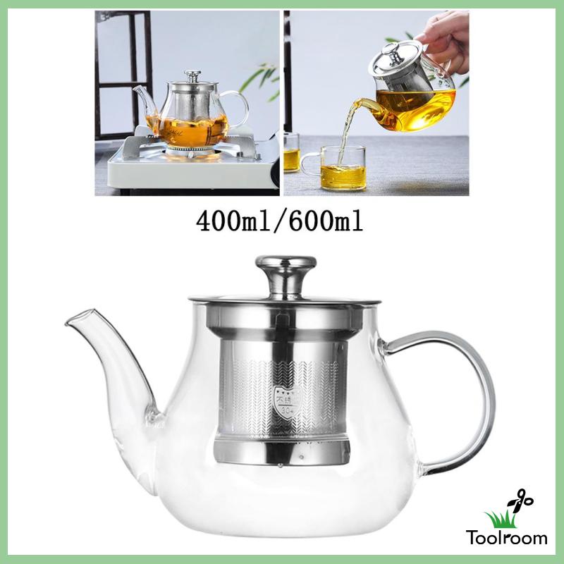 Ấm Trà Thủy Tinh Có Đồ Lọc Tháo Rời Được Dung Tích 400ml