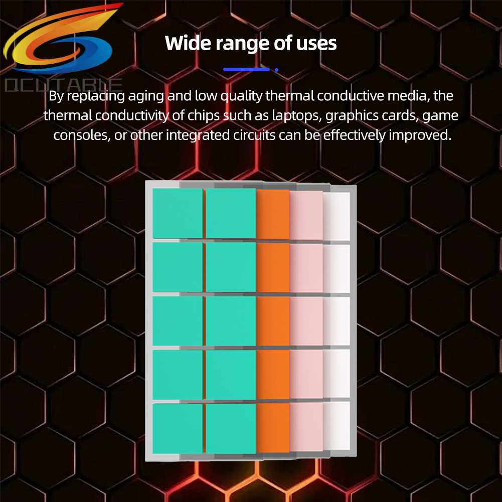 Set 100 Miếng Đệm Dẫn Nhiệt 5W / M.K Cho PS5 / Laptop / Thẻ Video