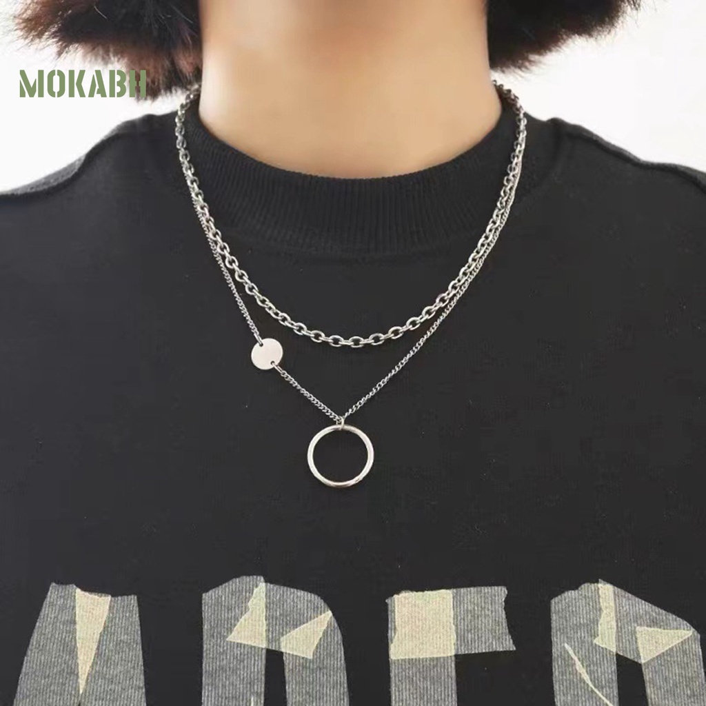 [Mới] Vòng Cổ Choker Nhiều Lớp Mặt Hình Học Có Thể Điều Chỉnh Được