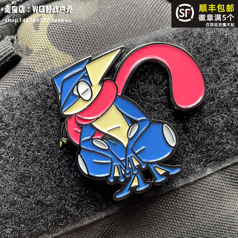 Con Dấu Kim Loại Áo Giáp He Ninja Frog Elf Game 3D Dán / Huy Hiệu / Băng Cánh Tay / Biểu Tượng Trang Trí Ba Lô Quần Jean