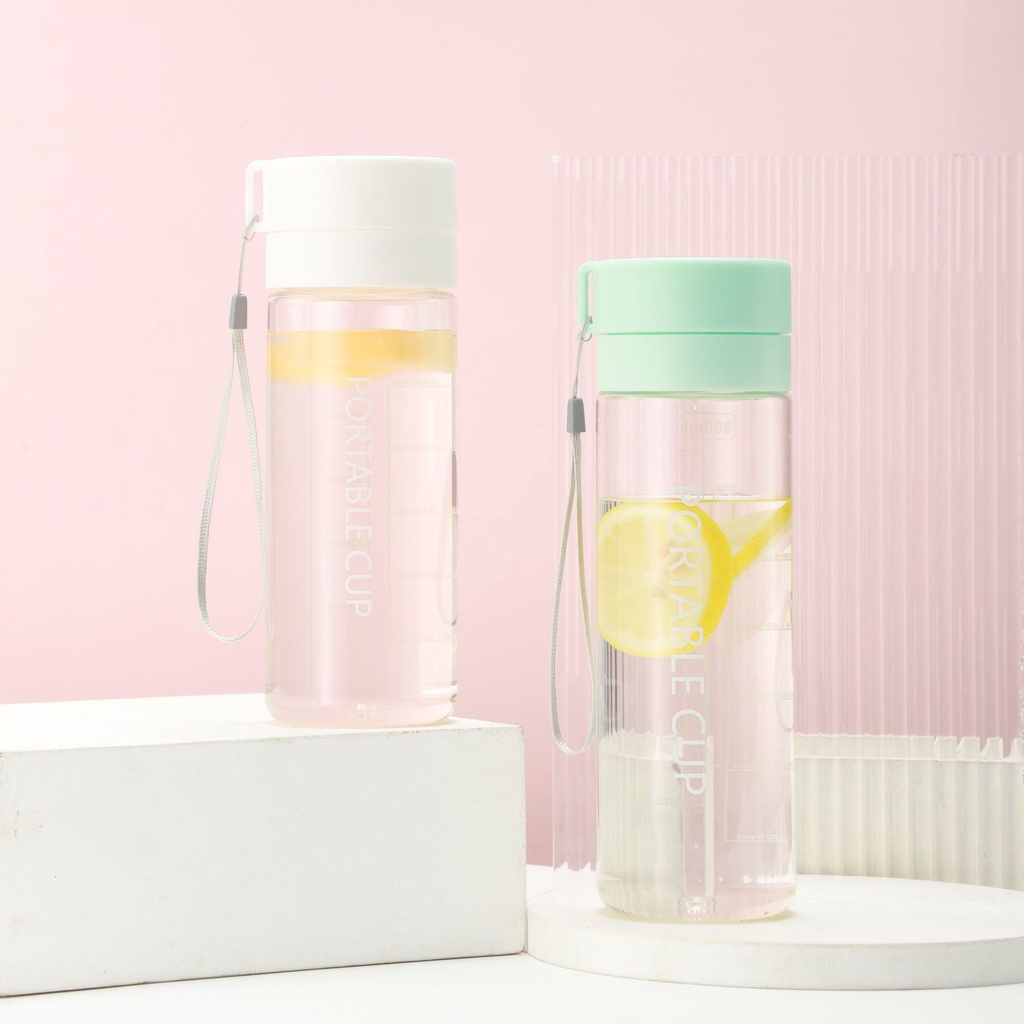 Bình Nước Nhựa PC Dung Tích Lớn 800ML Thiết Kế Xinh Xắn Tiện Dụng Cho Học Sinh