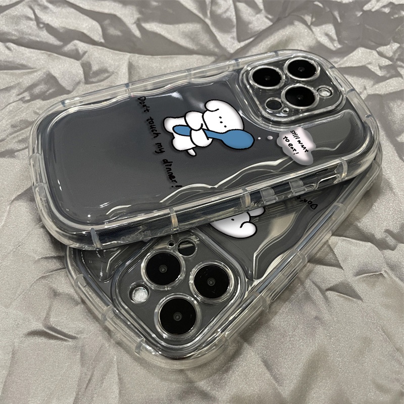 Ốp Điện Thoại TPU Silicone Mềm Trong Suốt Chống Sốc In Hình Chú Cún Cho IPhone 14 13 12 11 Pro XS Max X XR 8 + 7 Plus