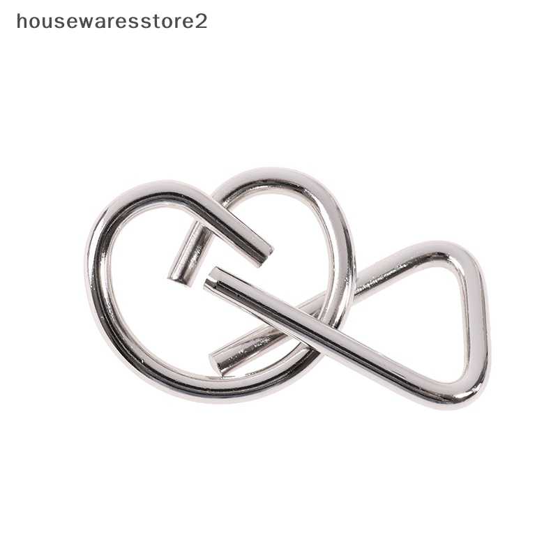 Set 2 / 8 Khối Kim Loại Đồ Chơi Thử Thách Trí Thông Minh IQ Cho Người Lớn Và Trẻ Em