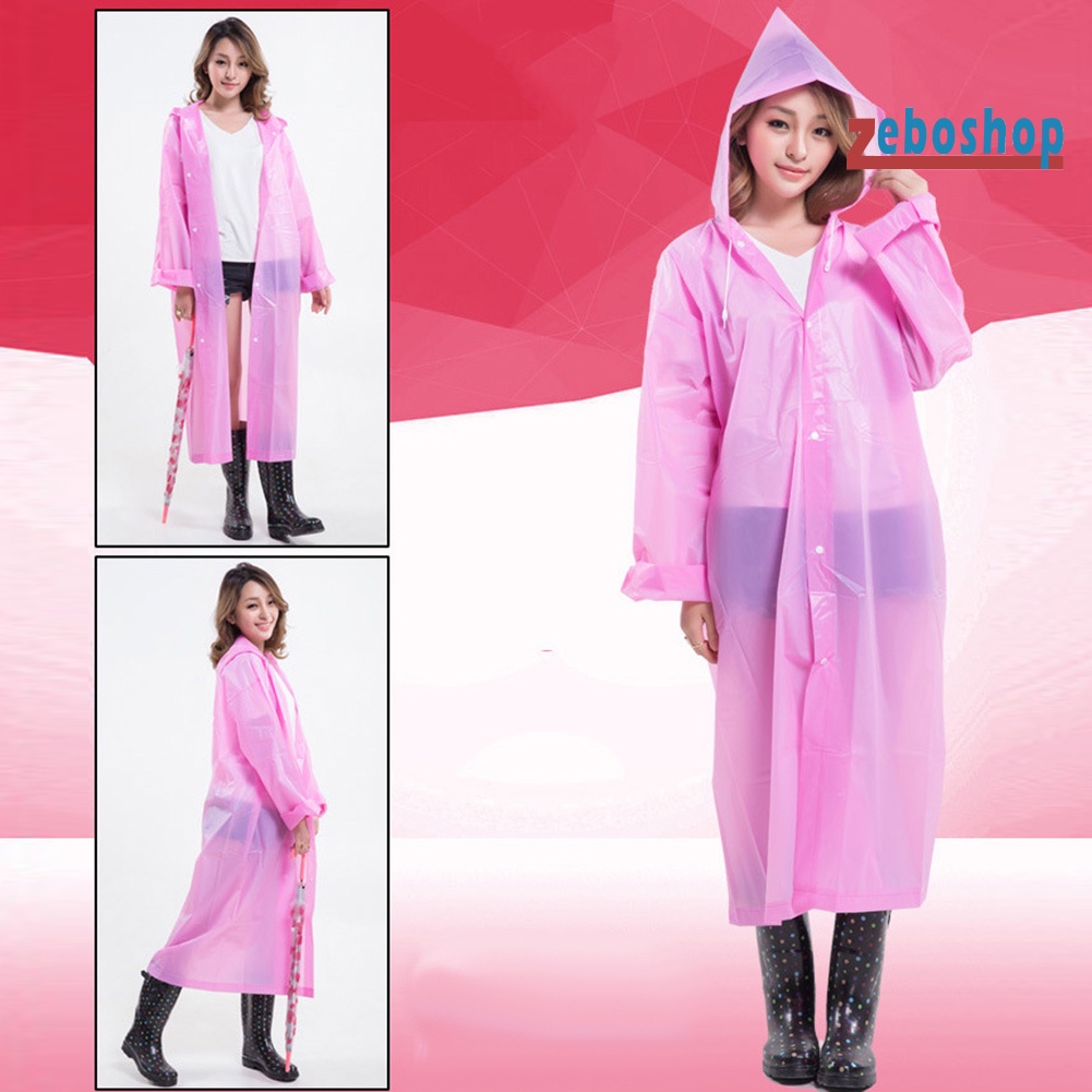 Áo Mưa Thể Thao Unisex Có Mũ Trùm Dùng Một Lần