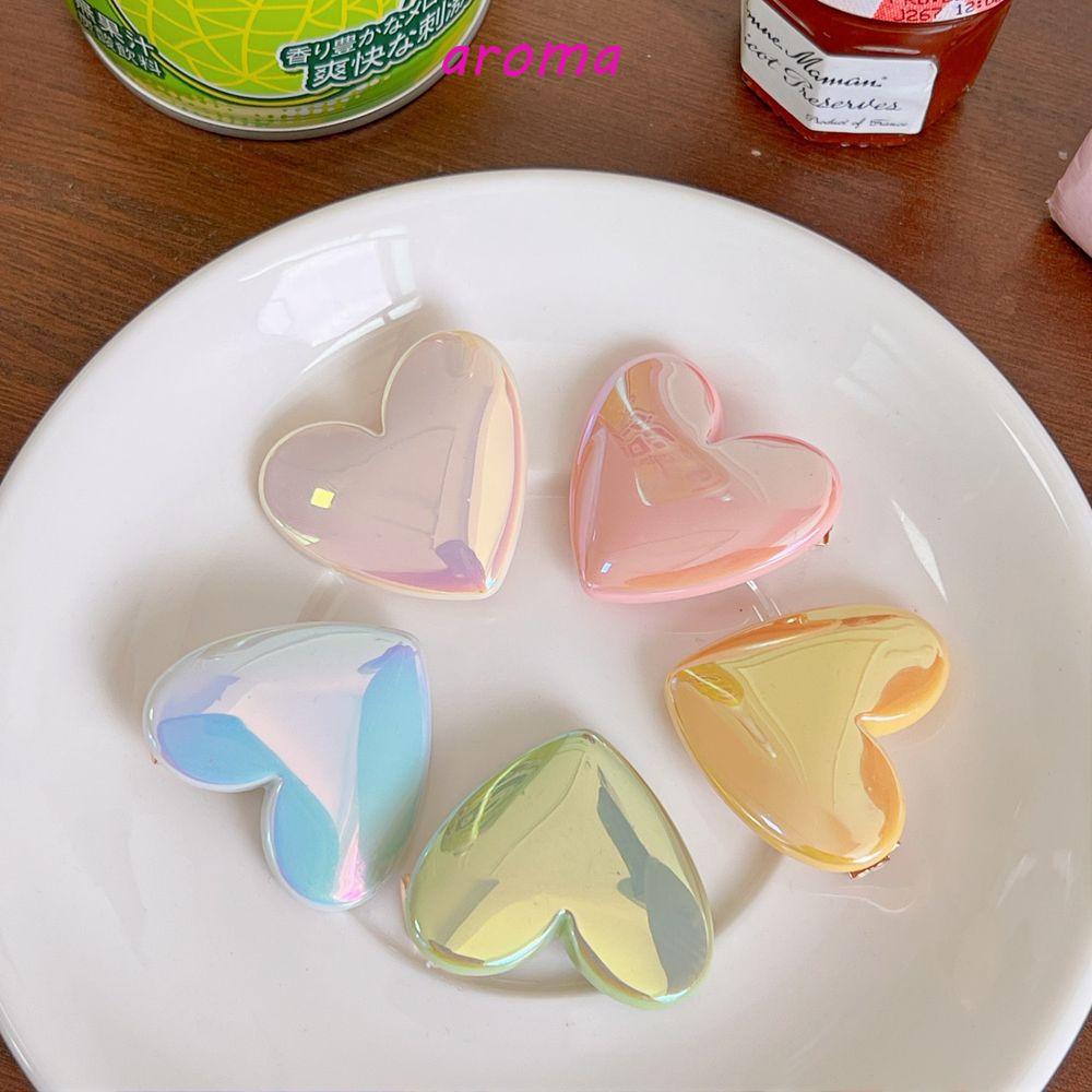 Kẹp Tóc Mỏ Vịt Bằng Nhựa Resin Phong Cách Hàn Quốc Đơn Giản Cho Nữ