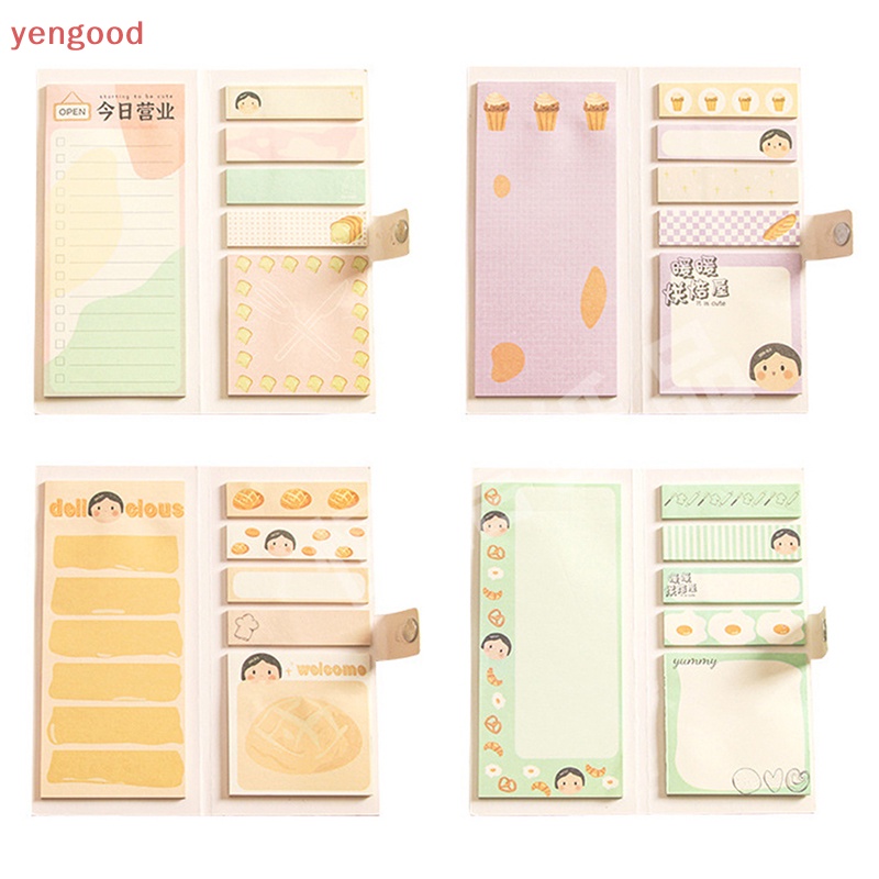 (YGD) Set 120 Tờ Giấy Dán Ghi Chú DIY Họa Tiết Cô Gái Hoạt Hình Trang Trí Văn Phòng Trường Học