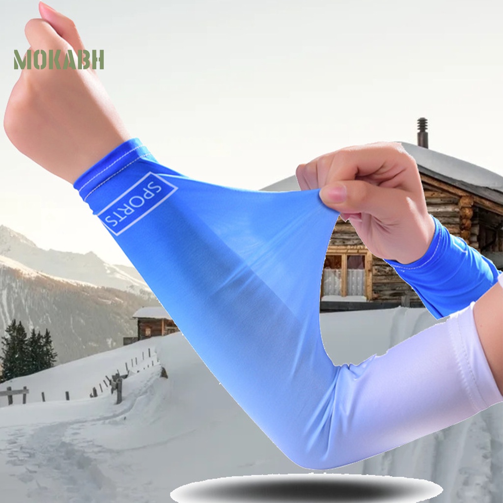 1 Cặp Ống Tay Áo Co Giãn Thấm Hút Mồ Hôi Khô Nhanh Dùng Khi Chạy Xe