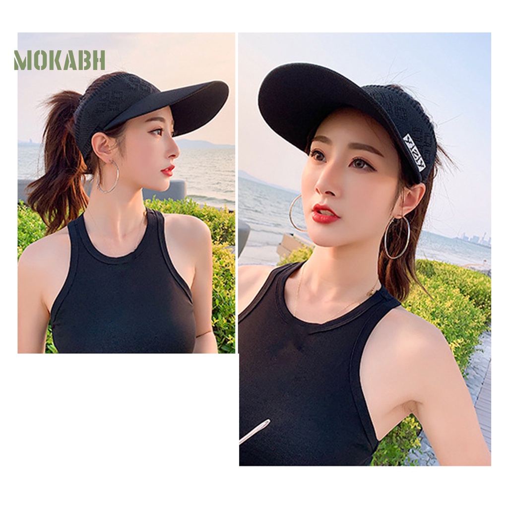 Mũ Lưỡi Trai Hở Chóp Chống Tia UV Có Thể Điều Chỉnh Thoáng Khí Thời Trang Mùa Hè Cho Nam Và Nữ