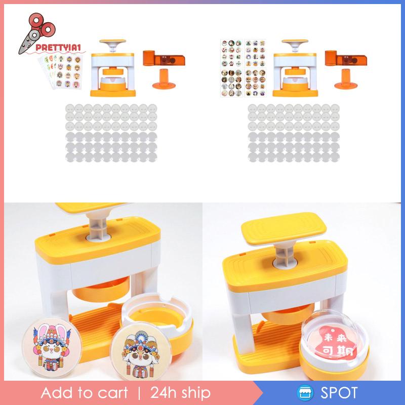 Máy Làm Nút Ghim / Gương / Móc Khóa Sinh Nhật DIY Prettyia1