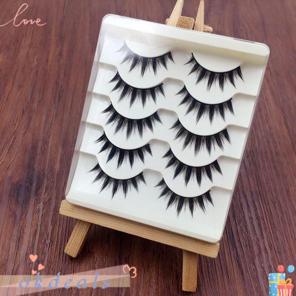 Bộ 5 Cặp Lông Mi Giả Dài Và Dày Thời Trang