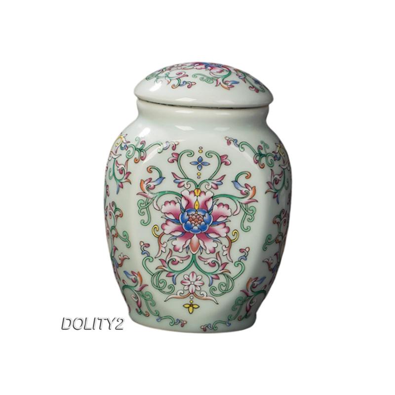 [Dolity2] Lọ Gốm Đựng Trà / Gừng Có Nắp Đậy Sắp Xếp Gọn Gàng Cho Phòng Kh