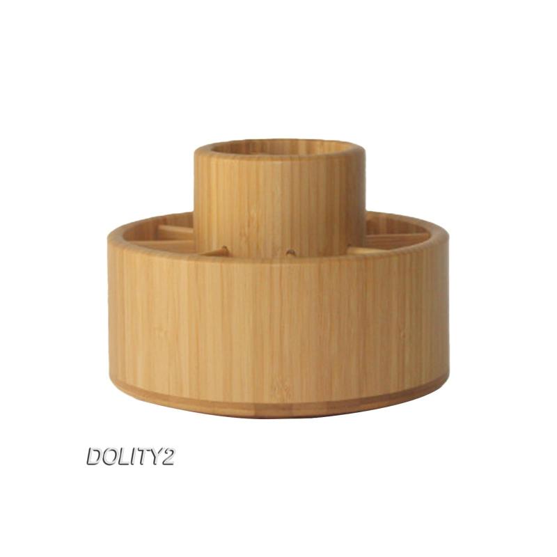 Giá Đỡ Cọ Trang Điểm Bằng Tre Xoay 360 Độ Dolity2