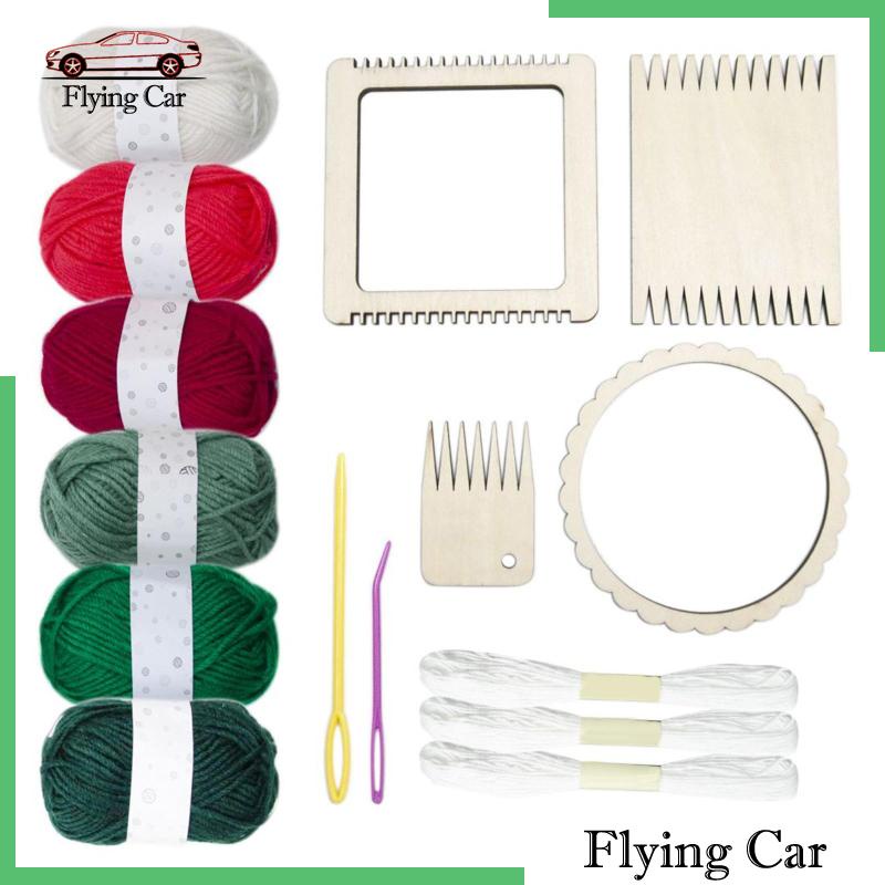 [Lzdjfmy2] Đế Lót Đan Len Bằng Gỗ Mini Cho Người Mới Bắt Đầu