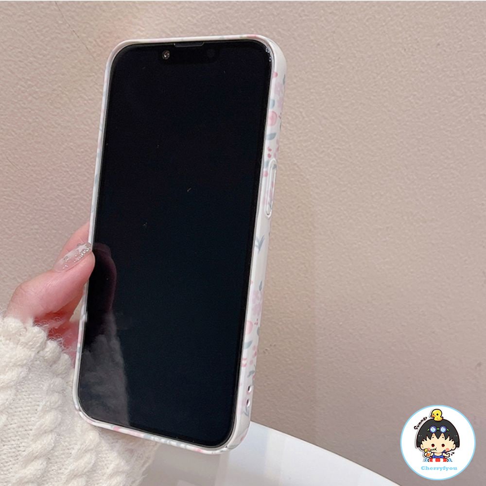 Ốp Điện Thoại TPU Mềm Chống Sốc Họa Tiết Hoa Bảo Vệ Ống Kính Máy Ảnh Cho IPhone 11 12 13 14 Pro Max X XS Max