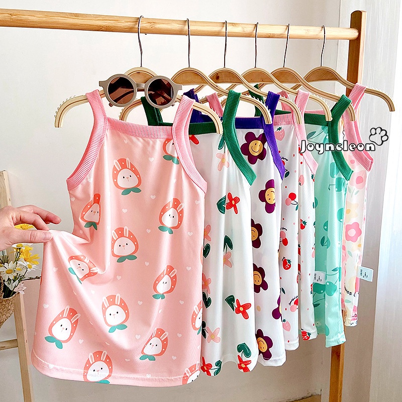 Áo thun cotton JOYNCLEON tay ngắn in hình thời trang cho bé trai và gái