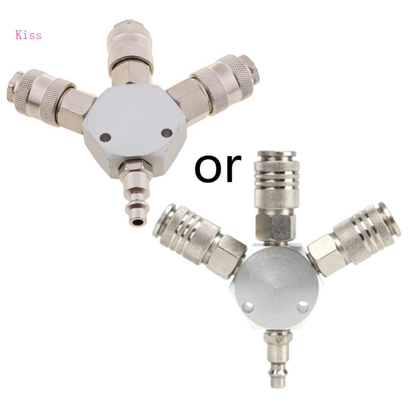 Đầu Nối Ống Khí Nén 3 Chiều Tháo Lắp Nhanh Tiện Dụng