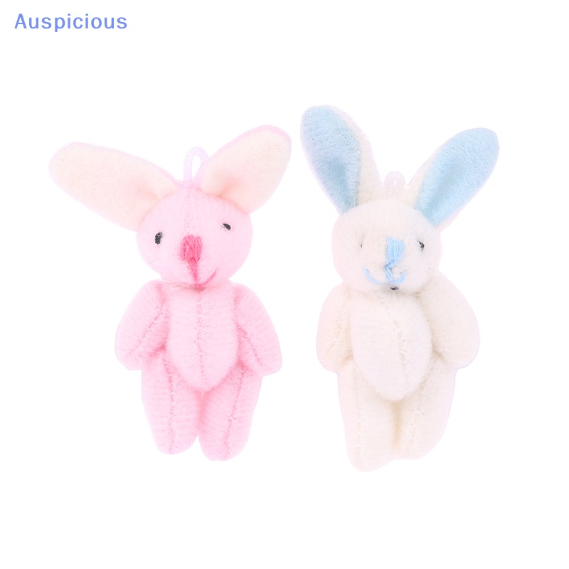 Thỏ Nhồi Bông Mềm Mại 4.5CM Treo Móc Khóa / Ba Lô / Túi Xách Trang Trí Nhà Búp Bê