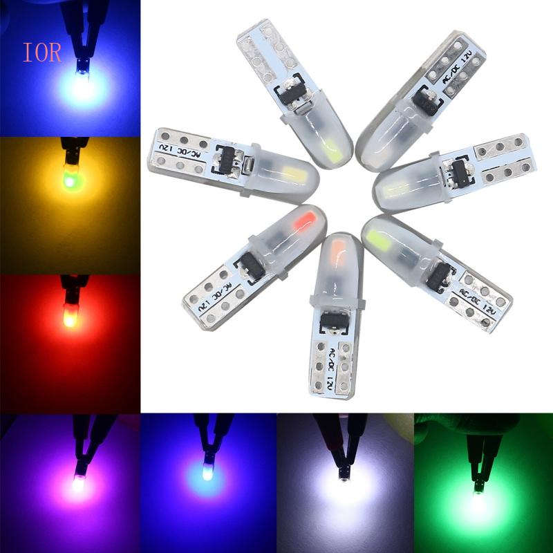 Set 10 Đèn LED T5 1 4W 3014 2smd 12V Ánh Sáng Trắng Dành Cho Ô Tô