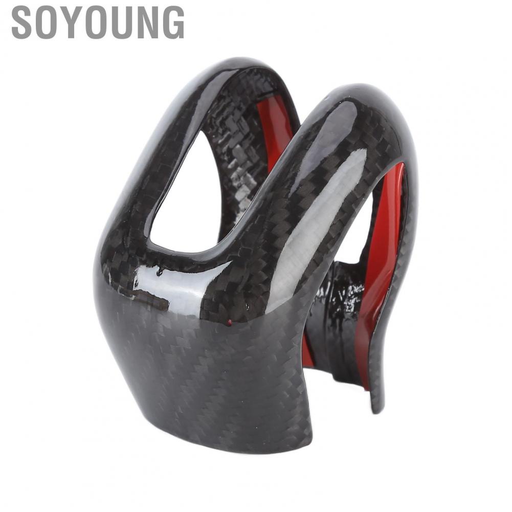 Soyoung Shift Knob Cap  Easy Installation Cover Replacement for S60 V60 2019‑2021 Car Modification