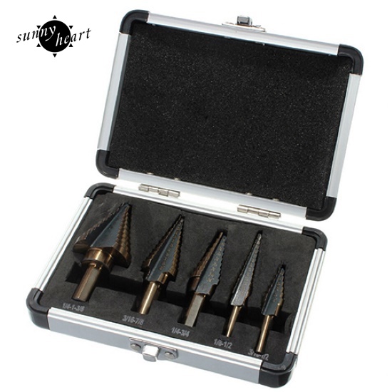 Set 5 Mũi Khoan Nhiều Lỗ 50 Kích Cỡ Đa Năng Tiện Dụng