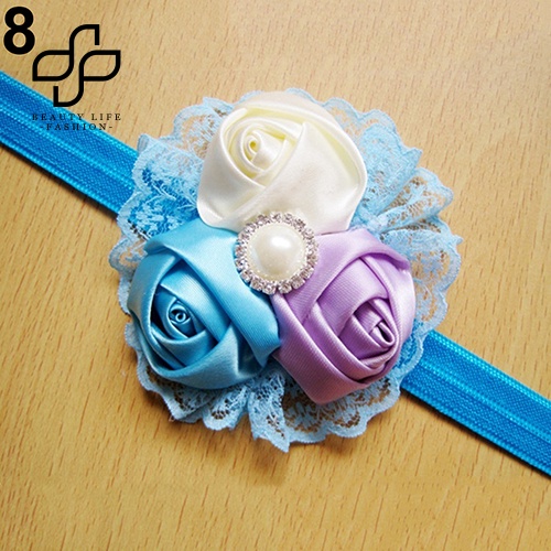 Băng Đô Ren Hoa Hồng Dễ Thương Dành Cho Bé Gái