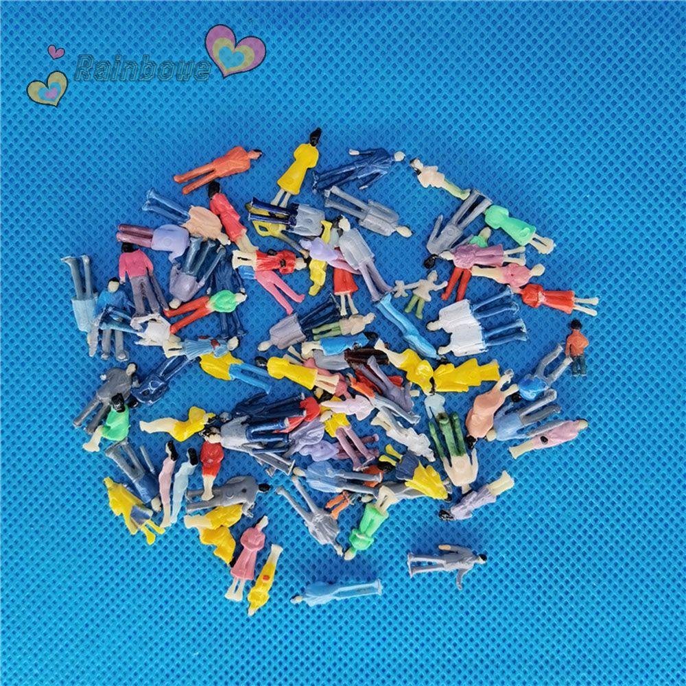 Set 100 Mô Hình Người Nhiều Màu Sắc Dùng Để Trang Trí Nhà Búp Bê