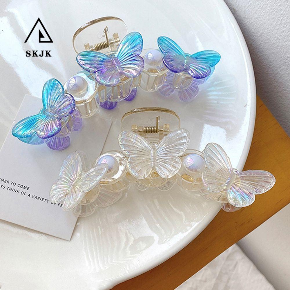 Kẹp Tóc Bướm / Cá Mập Hình Học Ngọt Ngào Sáng Tạo Thời Trang Mùa Hè Cho Nữ