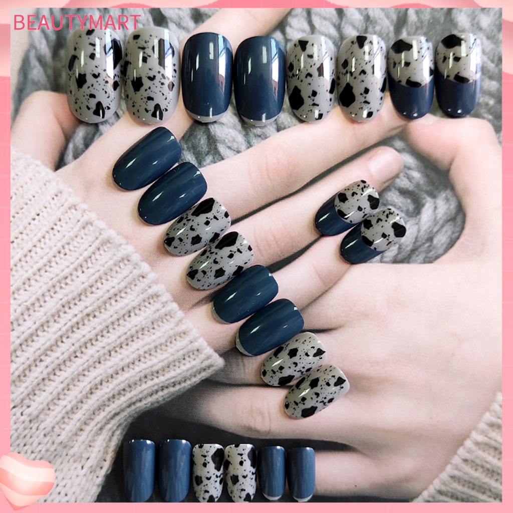 1 Bộ Móng Tay Giả Hiệu Ứng Visual Effect Siêu Mỏng Mượt Mà Dễ Sử Dụng Che Phủ Toàn Diện