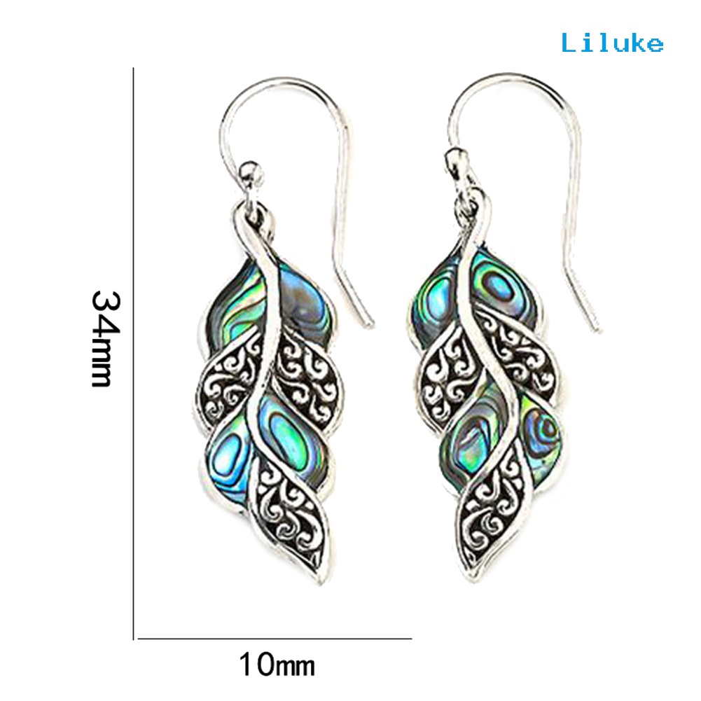 Đôi Khuyên Tai DàI PhốI Lông Công ThờI Trang Cho Nữ