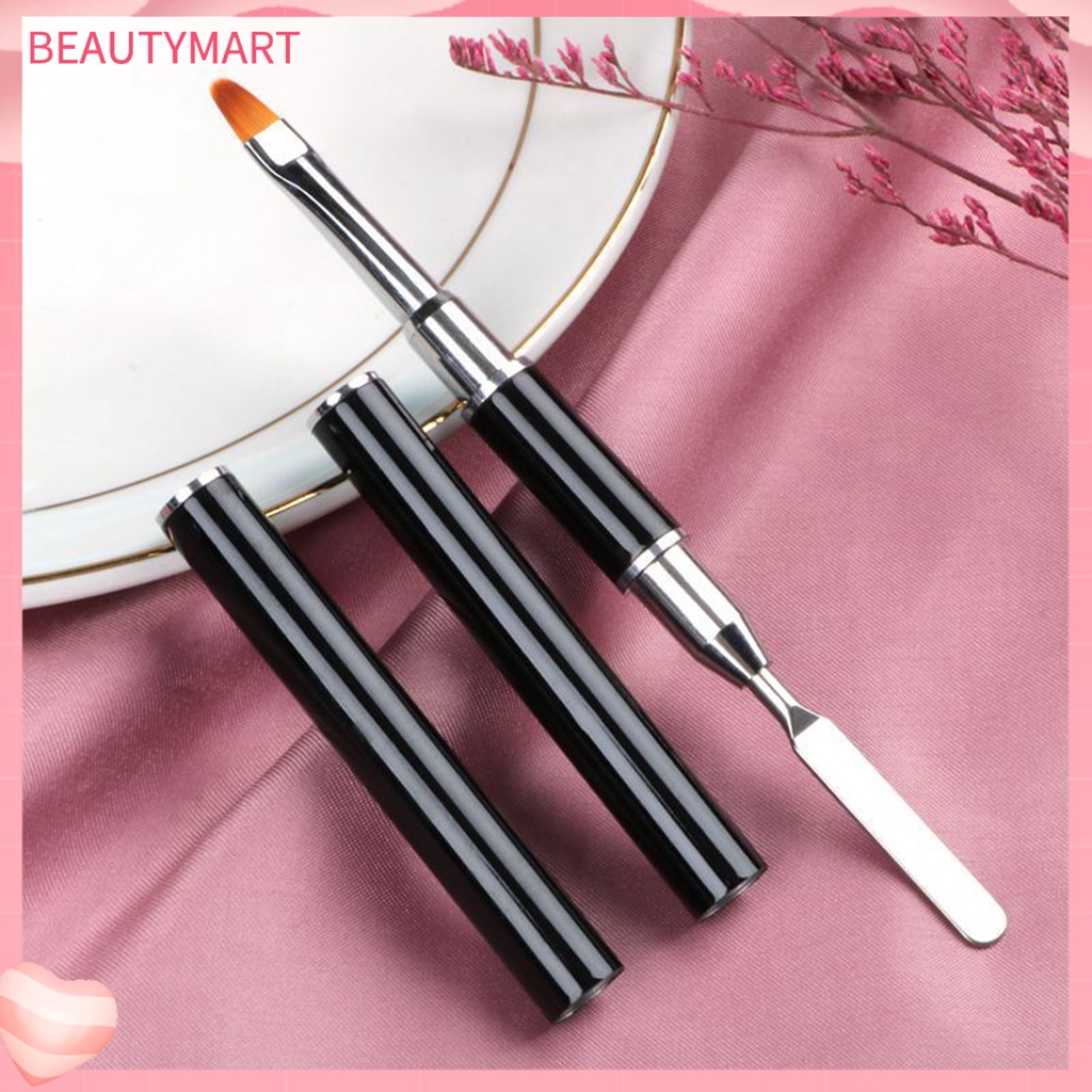 Cọ Vẽ Móng Hai Đầu 2 Trong 1 Bằng Thép Không Gỉ Dễ Sử Dụng