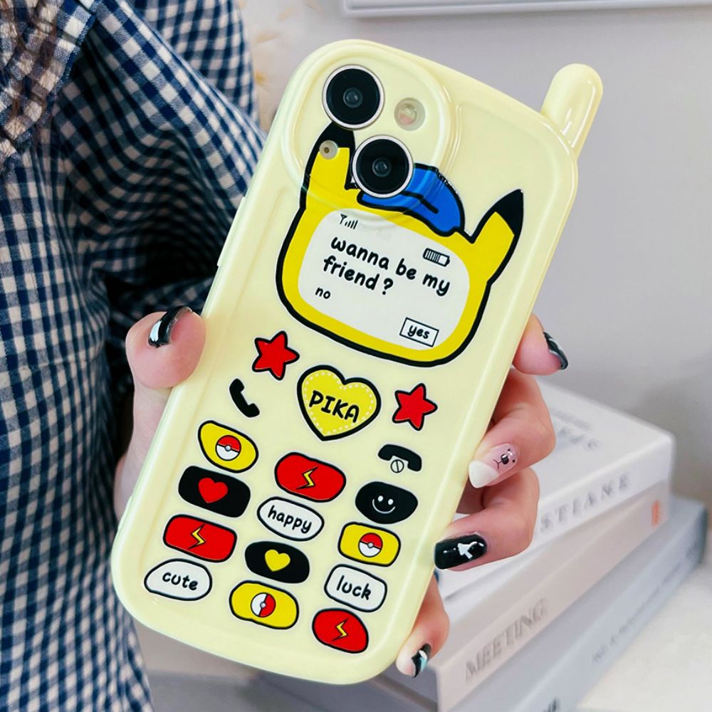 Ốp Điện Thoại TPU Mềm Chống Sốc In Hình Pikachu Cho IPhone 11 14 13 12 Pro Max XS XR 7 8 Plus