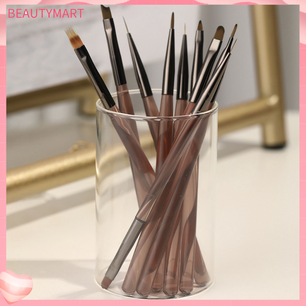 Cọ Hai Đầu Lông Mềm Dùng Trang Trí Móng Tay Nghệ Thuật DIY Đa Năng