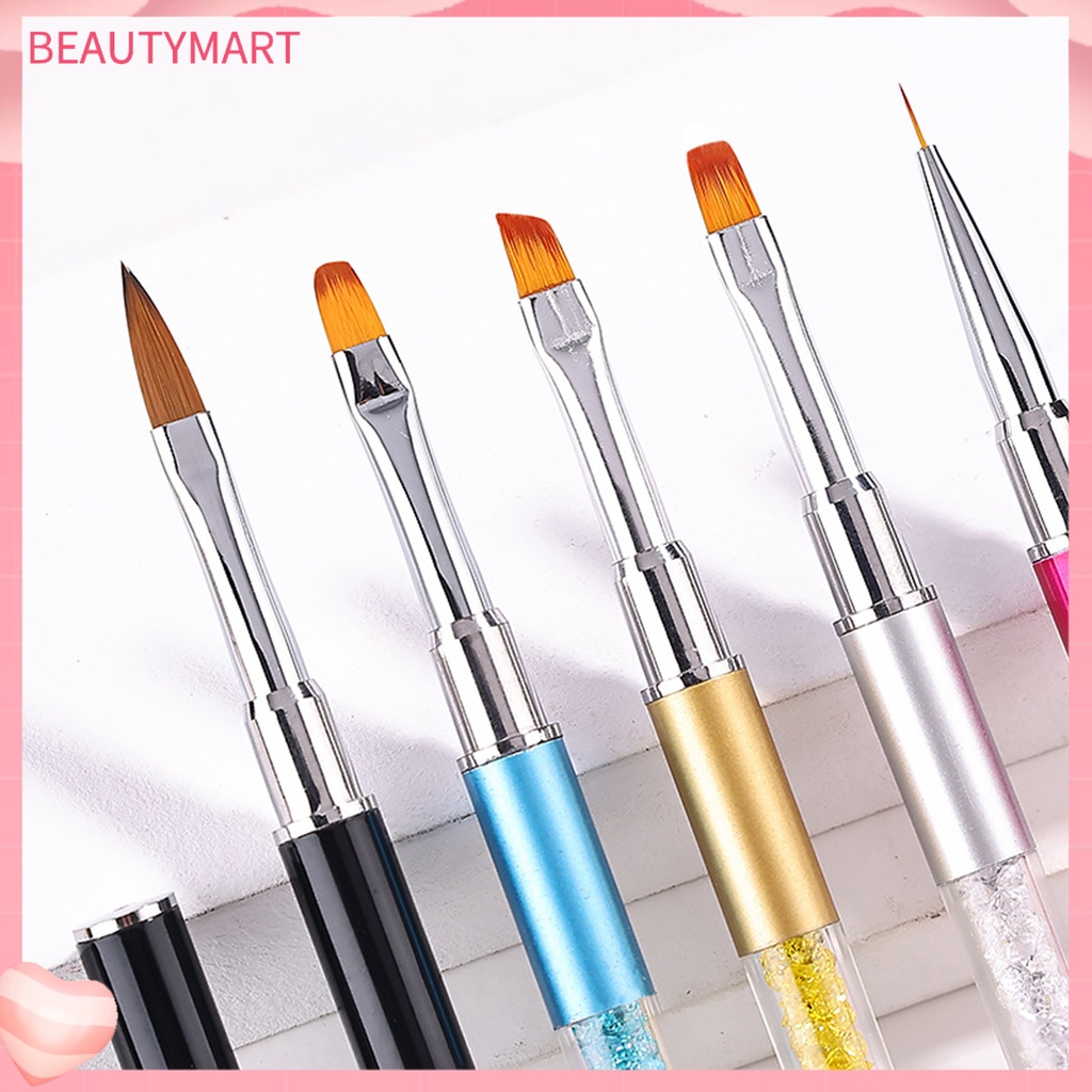 Set 1 / 5 Cọ Trang Trí Móng Tay Lông Mềm Nhiều Màu Tiện Dụng