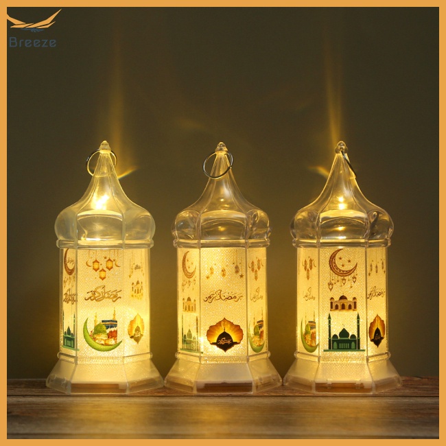 Lồng Đèn Led Hình Nến Điện Tử Trang Trí Lễ Hội Eid Mubarak