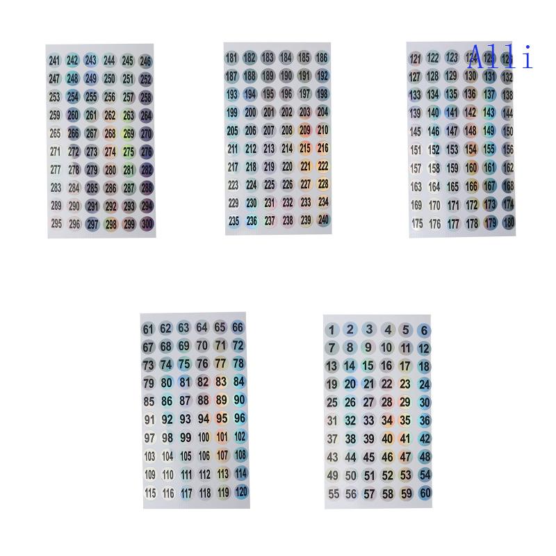 Nhãn Dán Số Màu Sắc Chống Thấm Nước Chuyên Dụng Trang Trí Móng DIY