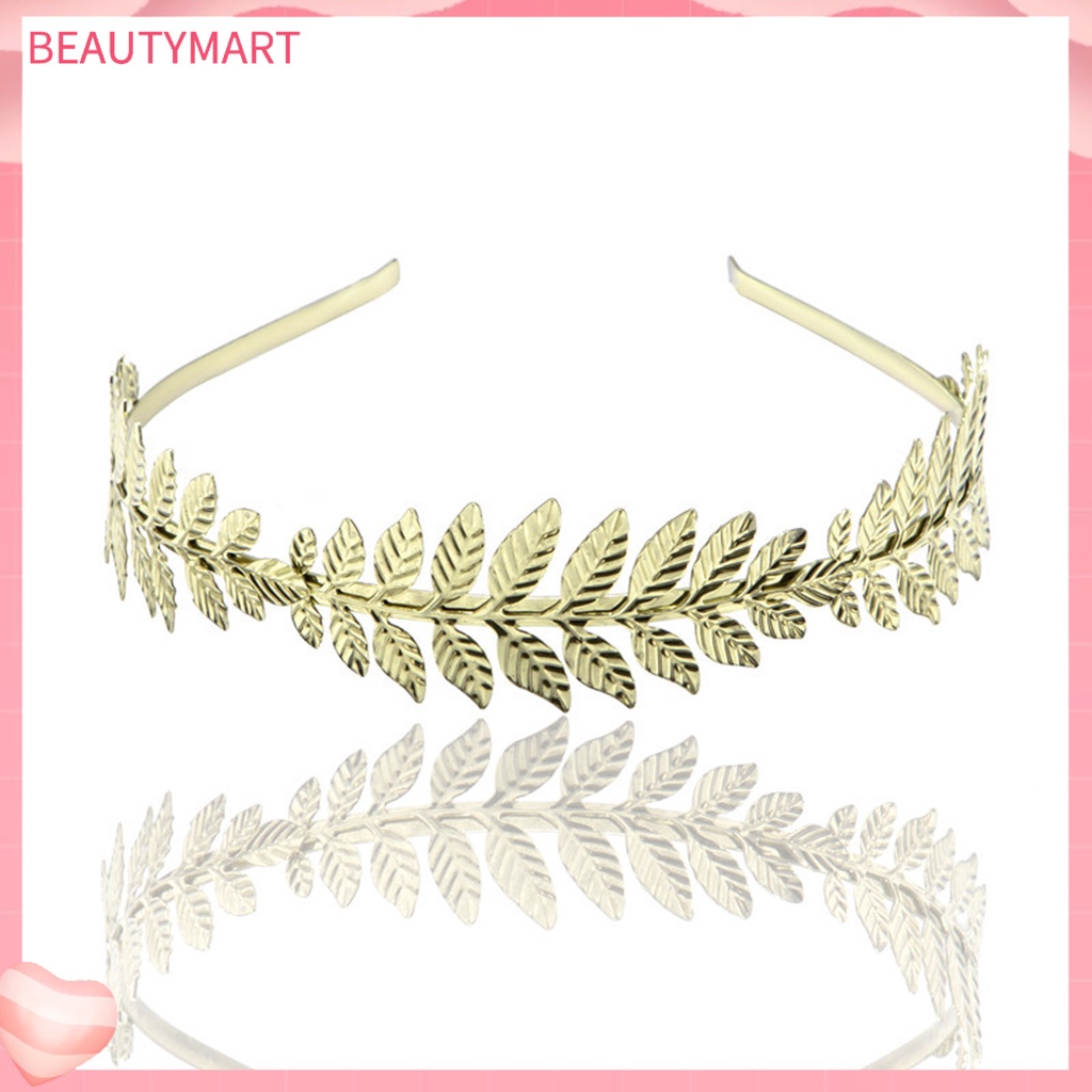 Băng Đô Cài Tóc Hình Cành Lá Lâu Trôi Không Phai Màu Cho Cô Dâu