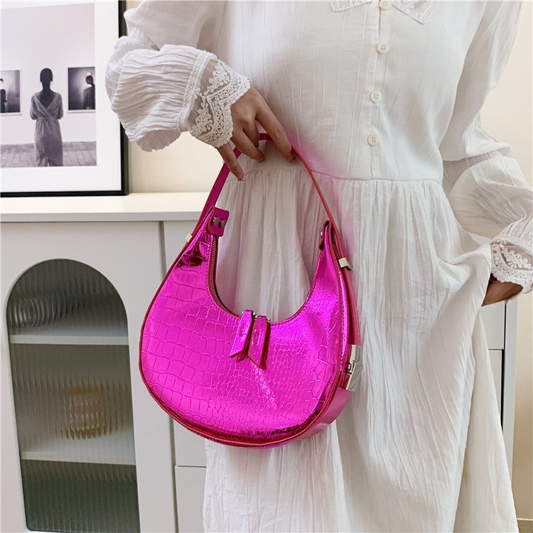 Túi Xách JASMIN NOIR Đeo Vai Họa Tiết Da Cá Sấu Thời Trang Hàn Quốc Cho Nữ