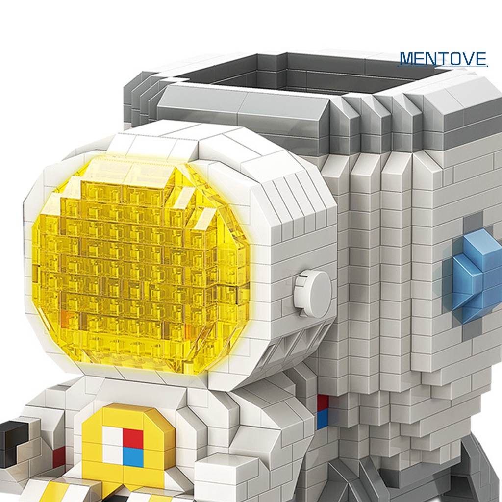 1 Bộ Đồ Chơi Lắp Ráp Phi Hành Gia Mini Màu Sắc Tươi Sáng Cho Bé