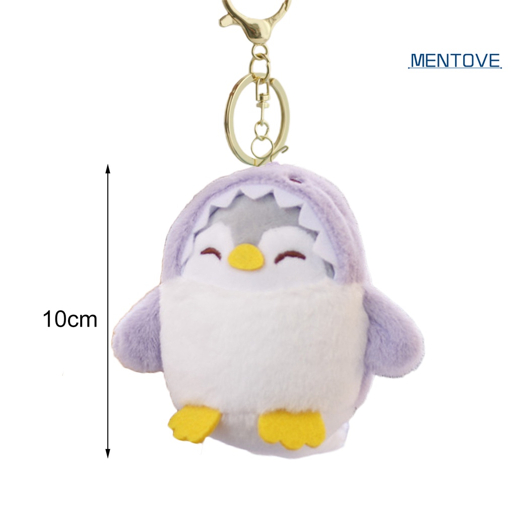 Móc Khóa Hình Cá Mập Nhồi Bông Mềm 10cm Không Phai Màu Dễ Thương Cho Bé