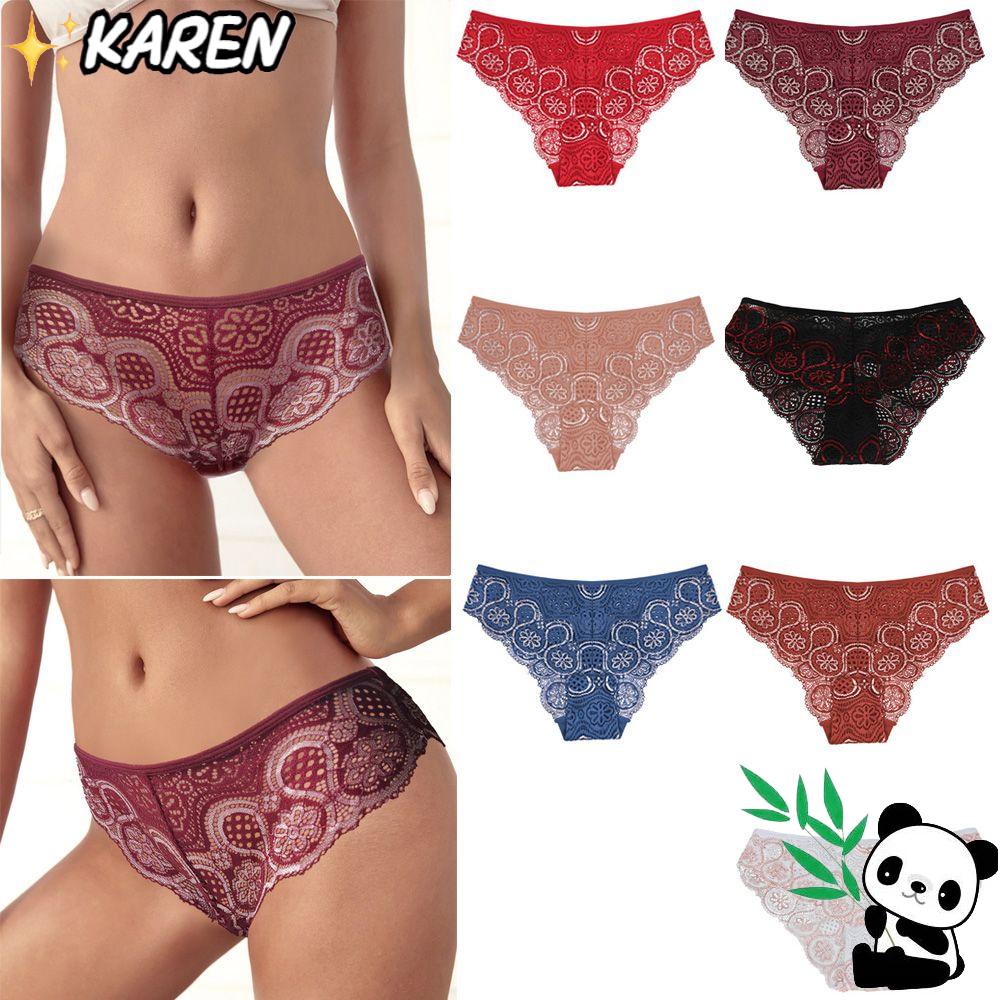 Quần Lót Ren Lưng Thấp Nâng Hông Thời Trang Quyến Rũ Cho Nữ