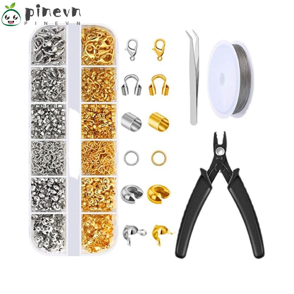 Bộ 1200 Hạt Làm Vòng Nối Và Nhíp Chuyên Dụng