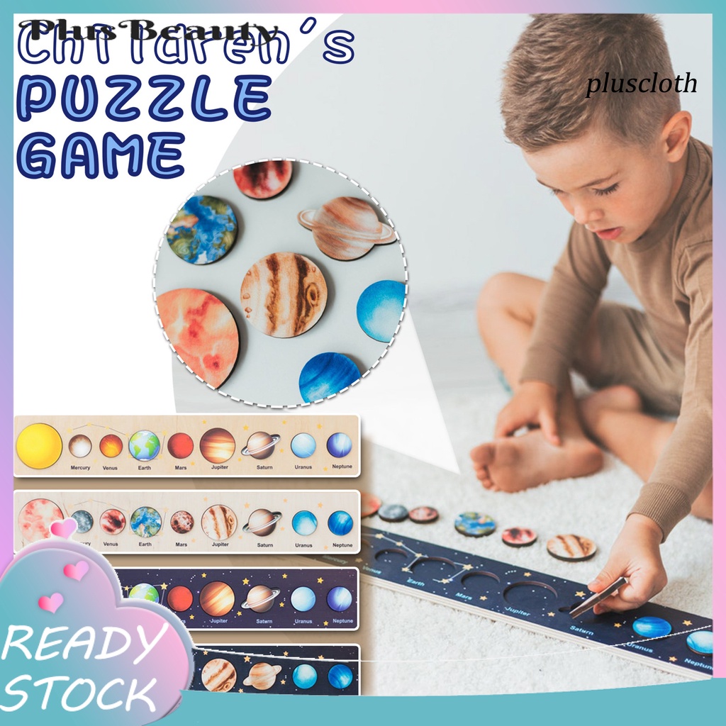 Đồ Chơi Xếp Hình 3D 9 Hành Tinh Hệ Mặt Trời Bằng Gỗ Nhiều Màu Sắc Giáo Dục Nhận Thức Cho Trẻ Mẫu Giáo