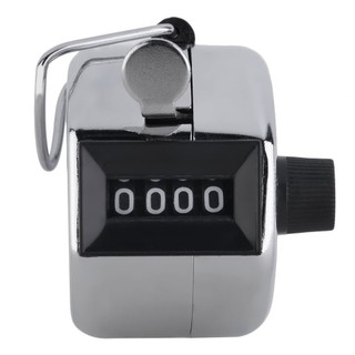 Digital Chrome Hand Tally Clicker/Counter 4 Digiter Clicker Golf [Q/3]