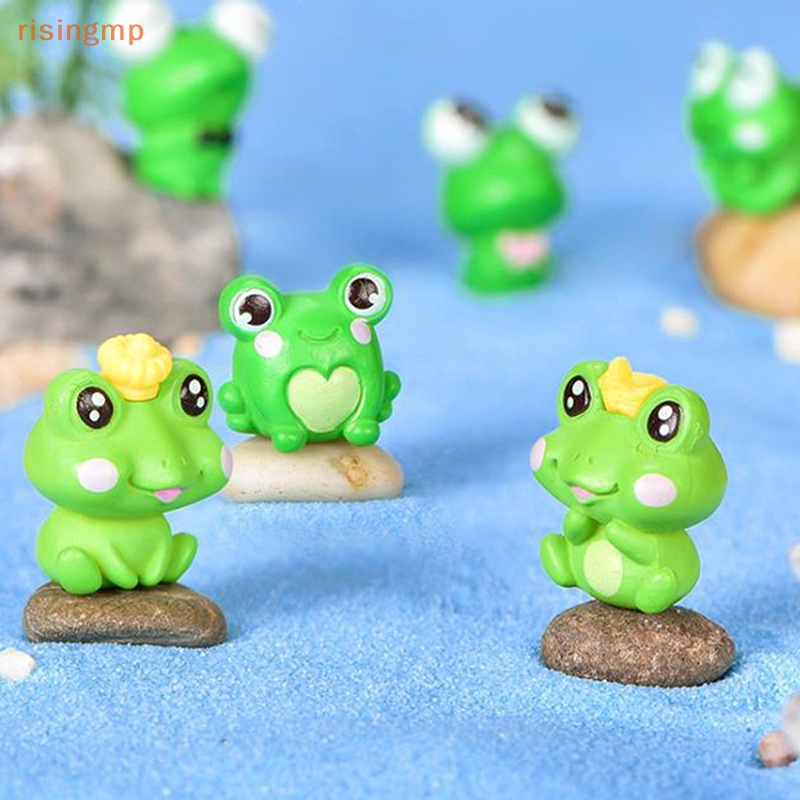 Set 10 Đồ trang trí Chú Ếch Dễ Thương Dùng Trang Trí Tiểu Cảnh DIY