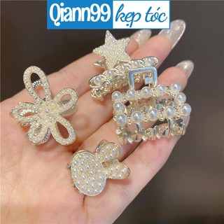 ✨QIAN99 Kẹp Tóc Đính Ngọc Trai Cao Cấp
