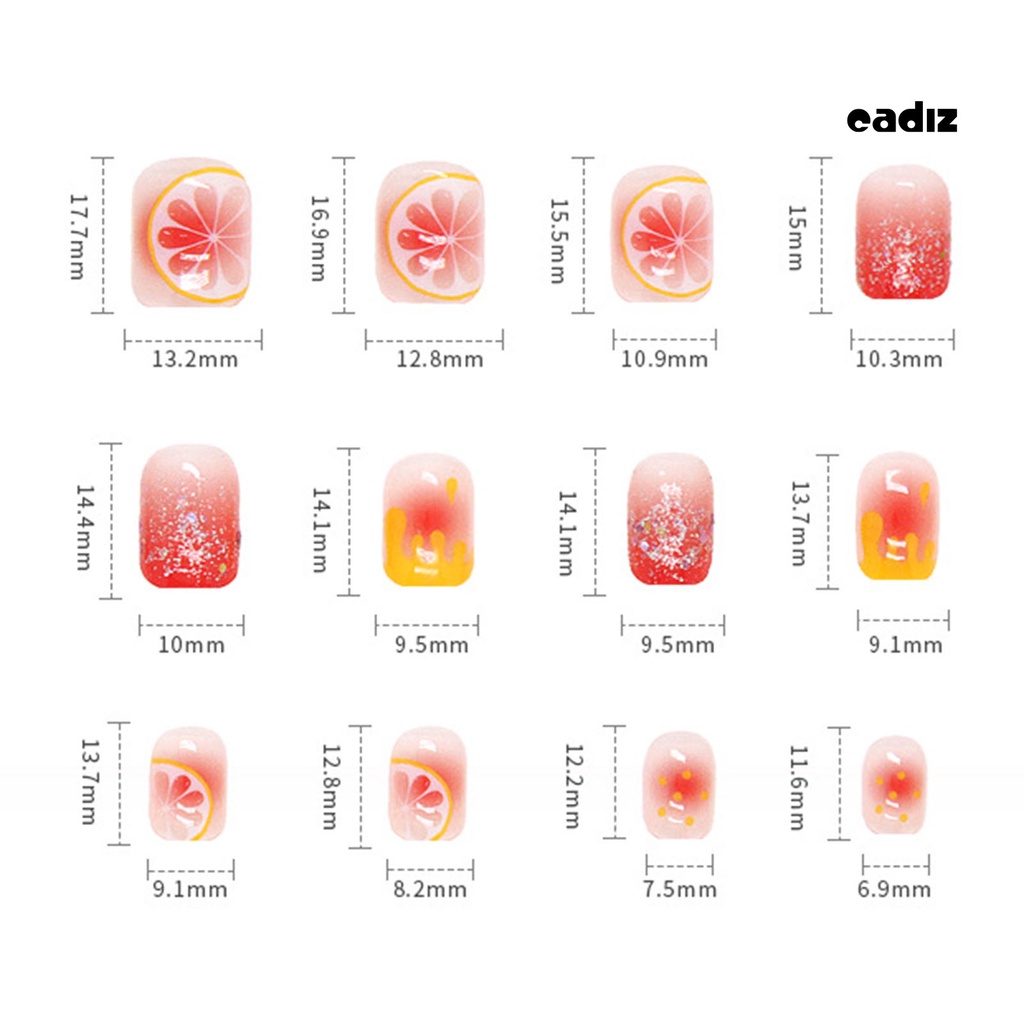 1 Bộ Móng Tay Giả Che Phủ Toàn Diện Chống Phai Màu Có Thể Tháo Rời Cho Salon