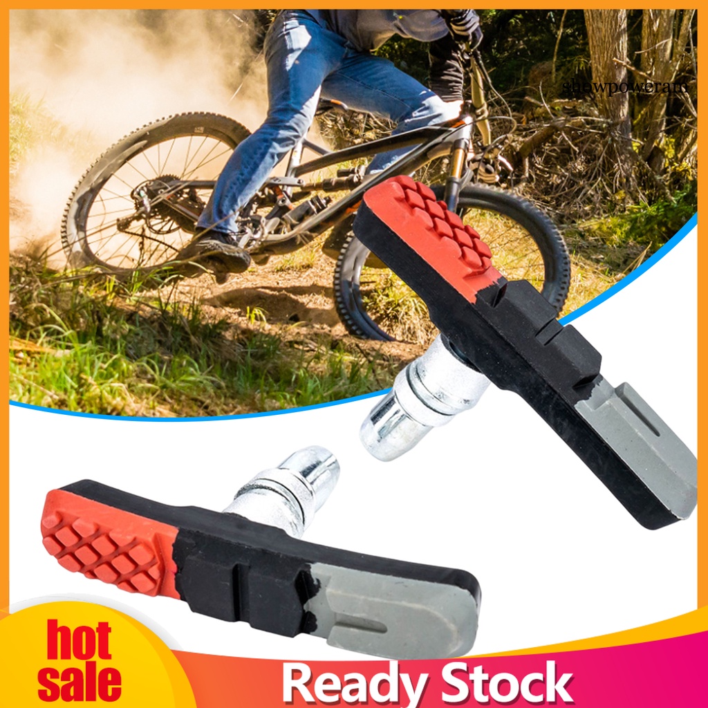 1 Cặp Má Phanh Xe Đạp Hình Chữ V Trọng Lượng Nhẹ Không Thay Thế